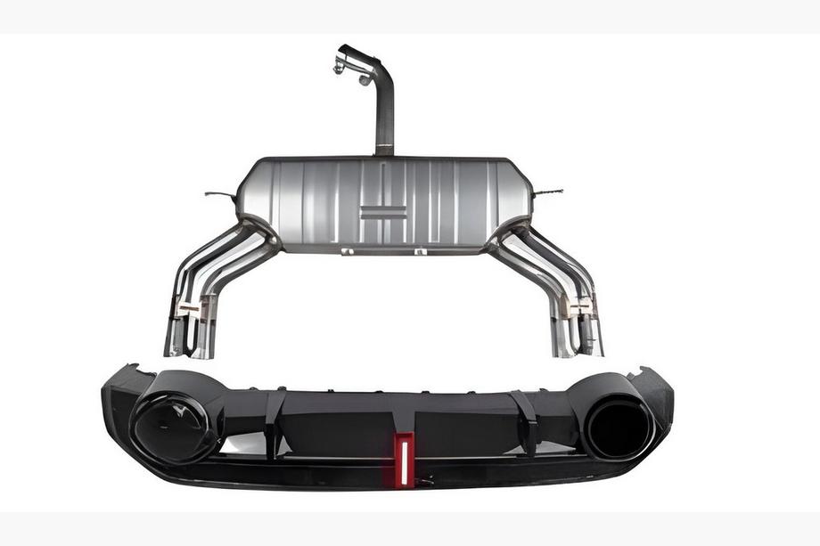 Audi A3 2020- Heckdiffusor mit Endrohren RS-Style Image