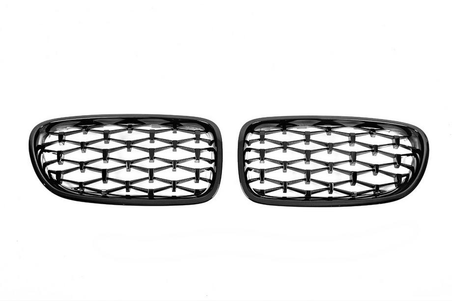 BMW 5 Series F10/F11 2010–2016 Nieren Diamond Black (Schwarz Glanz) Foto 4