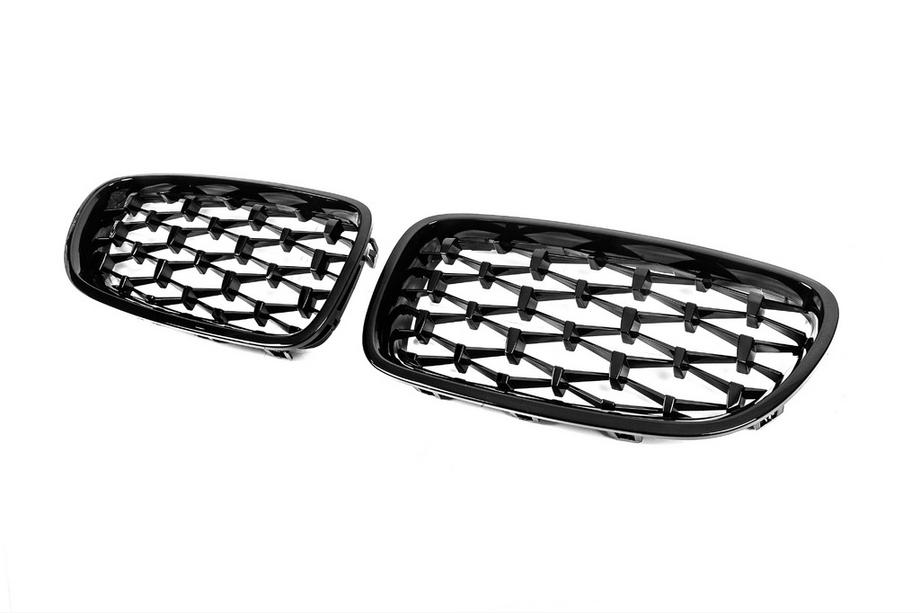BMW 5 Series F10/F11 2010–2016 Nieren Diamond Black (Schwarz Glanz) Foto 6