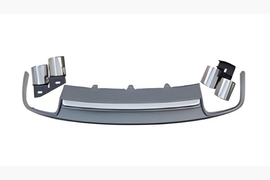Audi A4 B8 2007-2015 Heckdiffusor mit Endrohren S-Style (2007-2011) Image