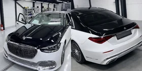 Mercedes S-class W221 2005-2013 Facelift Komplettset auf W223 Maybach (mit Türgriffen und Einsätzen) Foto 2