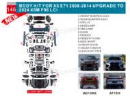 BMW X6 E71 2008–2014 Facelift Paket auf X6M F96 LCI Foto 3