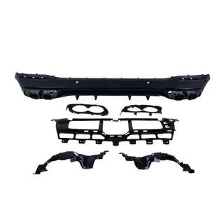 Heckdiffusor mit Endrohren Black (Design GLS53) Foto 4