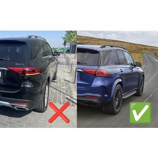 Heckdiffusor mit Endrohrblenden GLE53 Black (2018-2026) Mercedes GLE W167 2018- Foto 2