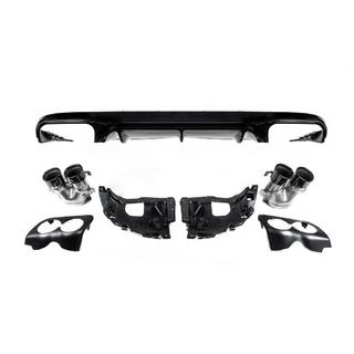 Heckdiffusor Black mit Endrohren Black (Design AMG53) Foto 3