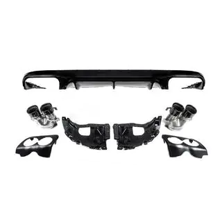 Heckdiffusor Black mit Endrohren Black (Design AMG53) Foto 3