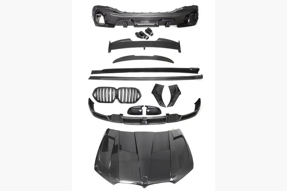 BMW X6 G06 2019–2027 Bodykit mit Motorhaube Carbon V2 (2018-2022) Foto 3