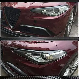 Scheinwerferblenden (Trockencarbon) Alfa Romeo Giulia 2016-2022 Foto 3