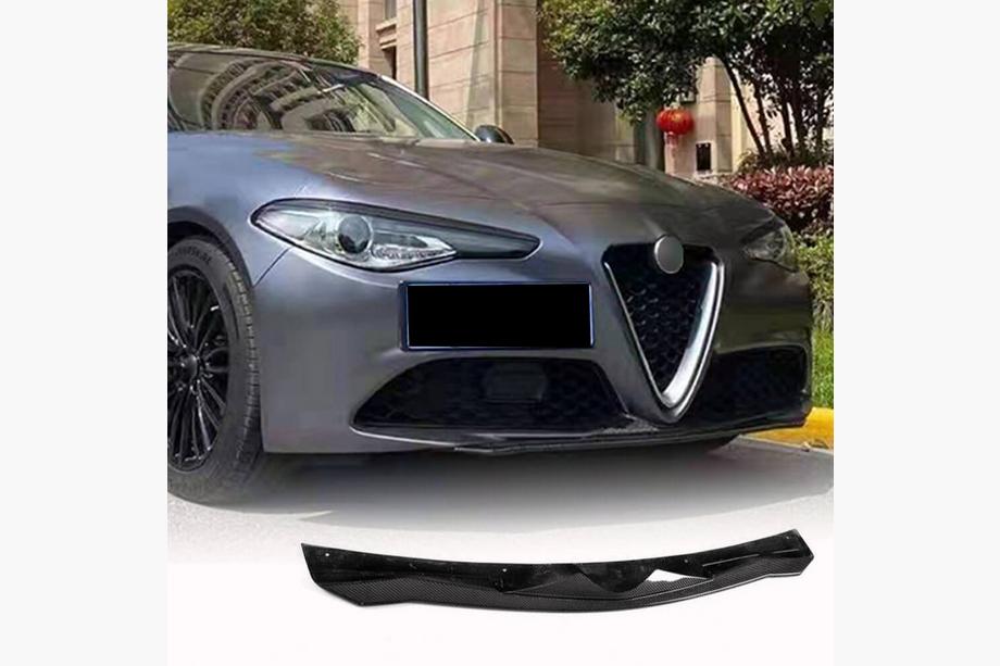 Alfa Romeo Giulia 2016-2022 Frontstoßstange Lippe V2 Aufsatz (für Base, Carbon) Foto 1