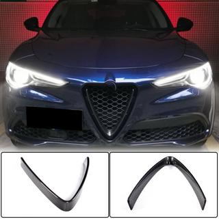 Kühlergrill Abdeckung (2017-2023, Trockencarbon) Alfa Romeo Stelvio 2016- Foto 1