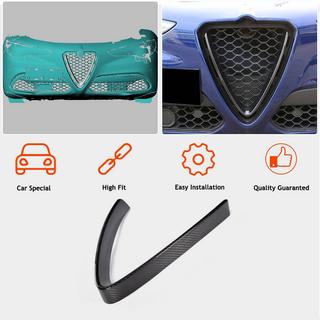 Kühlergrill Abdeckung (2017-2023, Trockencarbon) Alfa Romeo Stelvio 2016- Foto 2