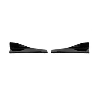 Universelle Flap Aufsätze für Heckstoßstange Typ-B (2 Stk, Schwarz Glanz, ABS-Kunststoff) Foto 4