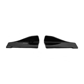 Universelle Flap Aufsätze für Heckstoßstange Typ-C (2 Stk, Schwarz Glanz, ABS-Kunststoff) Foto 1