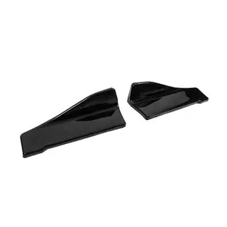Universelle Flap Aufsätze für Heckstoßstange Typ-C (2 Stk, Schwarz Glanz, ABS-Kunststoff) Foto 3