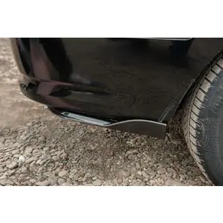 Universelle Flap Aufsätze für Heckstoßstange Typ-E (2 Stk, Schwarz Glanz, ABS-Kunststoff) Foto 1