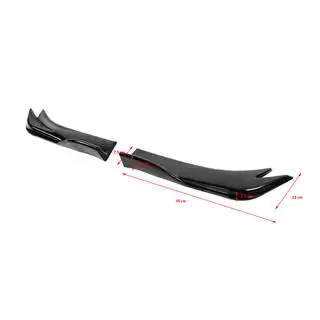 Universelle Flap Aufsätze für Heckstoßstange Typ-E (2 Stk, Schwarz Glanz, ABS-Kunststoff) Foto 4