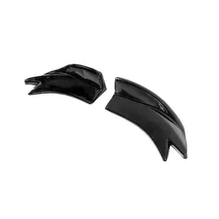 Universelle Flap Aufsätze für Heckstoßstange Typ-F (2 Stk, Schwarz Glanz, ABS-Kunststoff) Foto 4