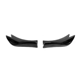 Universelle Flap Aufsätze für Heckstoßstange Typ-F (2 Stk, Schwarz Glanz, ABS-Kunststoff) Foto 1