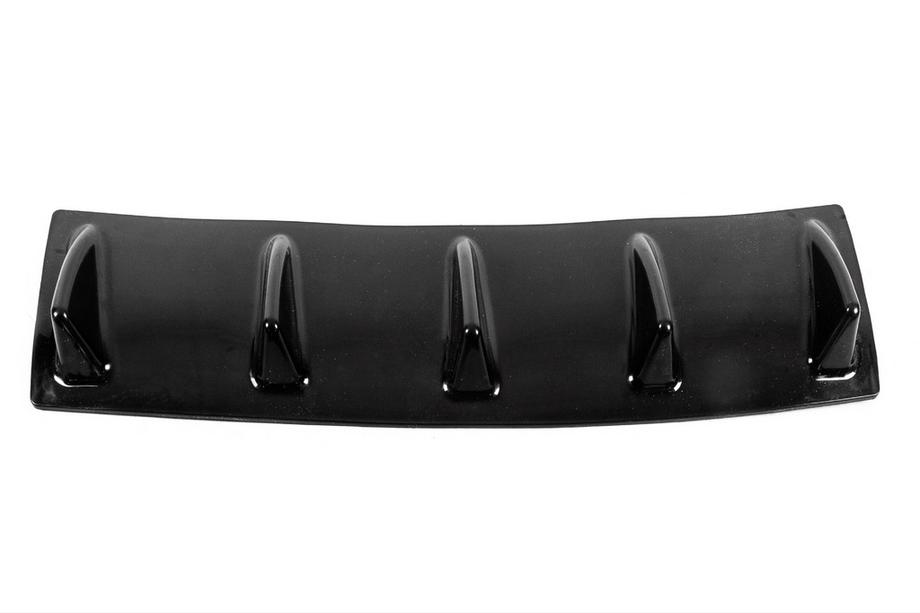 Universeller Heckdiffusor Typ-E (Schwarz Glanz, ABS-Kunststoff) Foto 5