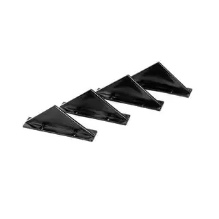 Universeller Heckdiffusor Typ-F (4 Stk, Schwarz Glanz, ABS-Kunststoff) Foto 3