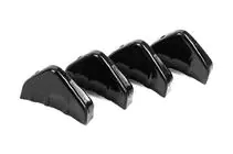 Universal Heckdiffusor Typ-D (4 Stk, Schwarz Glanz, ABS-Kunststoff) Foto 4