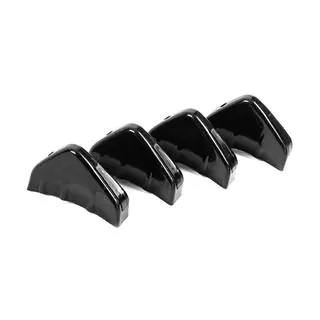 Universal Heckdiffusor Typ-D (4 Stk, Schwarz Glanz, ABS-Kunststoff) Foto 4