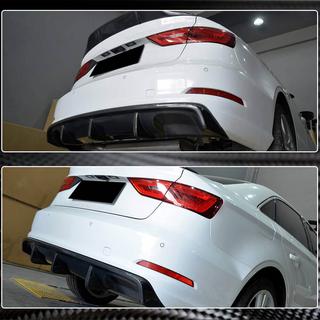 Heckstoßstangen-Diffusor V2 (für Base Sedan 2012-2016, Carbon) Audi A3 2012-2020 Foto 4