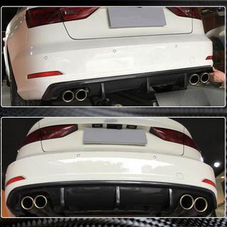 Heckstoßstangen-Diffusor V1 (für Base Sedan 2012-2016, Carbon) Audi A3 2012-2020 Foto 4