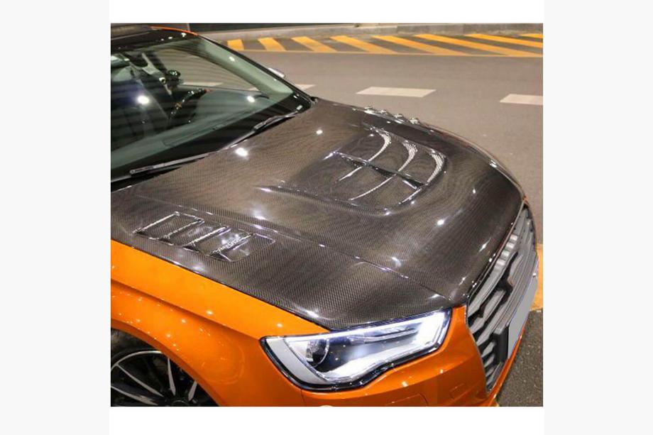 Audi A3 2012-2020 Motorhaube V1 (für Sedan 2012-2016, Carbon) Foto 2