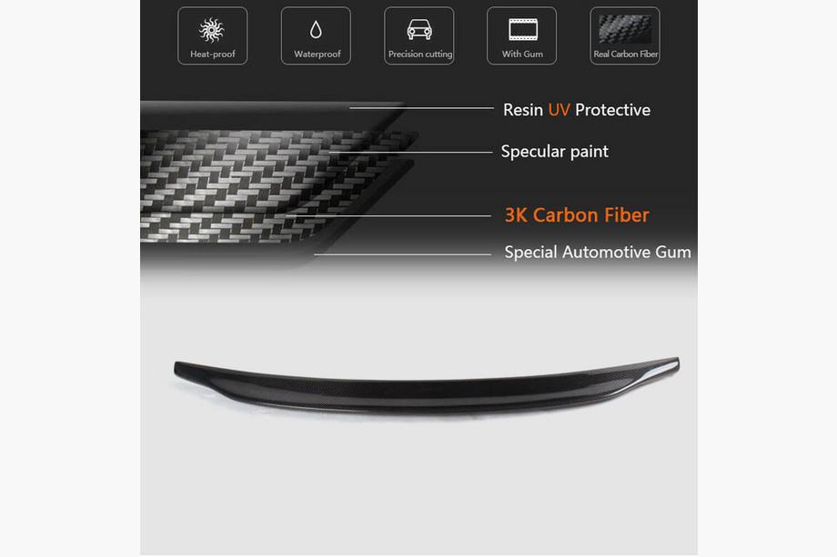 Audi A4 B8 2007-2015 Spoiler V1 (für Base 2007-2011, Carbon) Foto 5