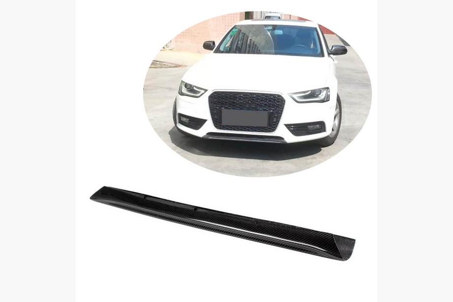 Audi A4 B8 2007-2015 Frontstoßstangenlippe (für Base 2011-2015, Carbon) Image