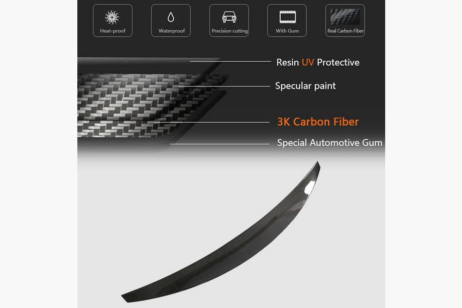 Audi A4 B9 2015-2024 Spoiler V1 (für Sedan, Carbon) Foto 3