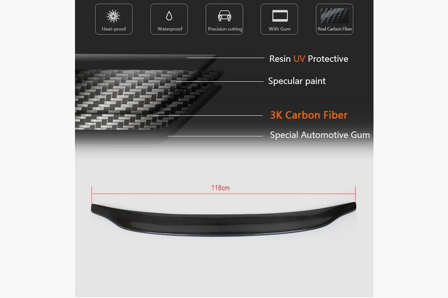 Audi A5 2007-2015 Heckspoiler V6 (für Coupe, Carbon) Foto 5