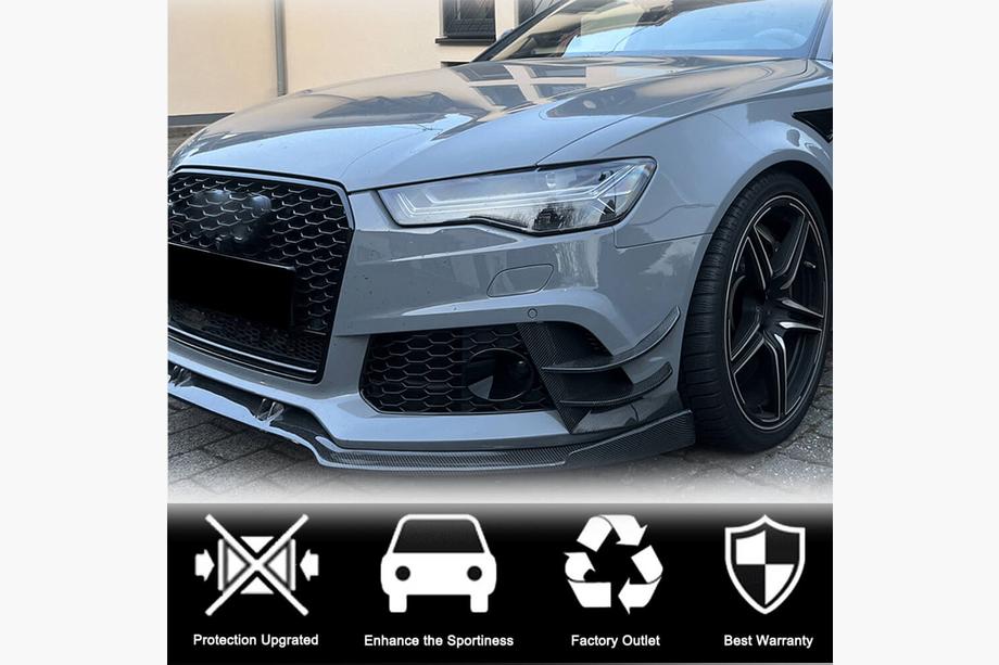 Audi A6 C7 2011-2017 Frontstoßstangen Abdeckungen (für RS6, 4 Stk, Carbon) Foto 2