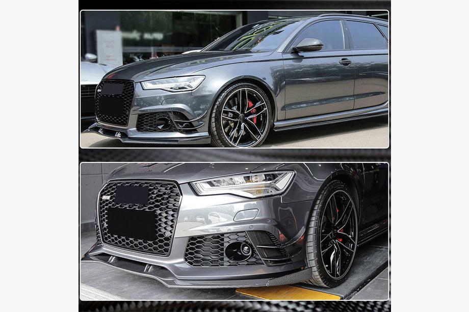 Audi A6 C7 2011-2017 Frontstoßstangen Abdeckungen (für RS6, 4 Stk, Carbon) Foto 4
