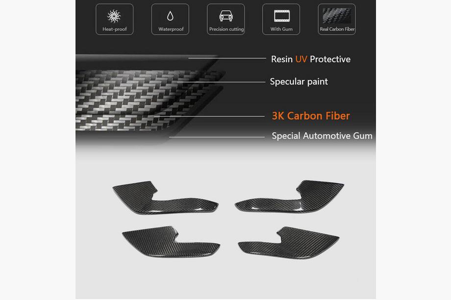 Audi A6 C7 2011-2017 Frontstoßstangen Abdeckungen (für RS6, 4 Stk, Carbon) Foto 5