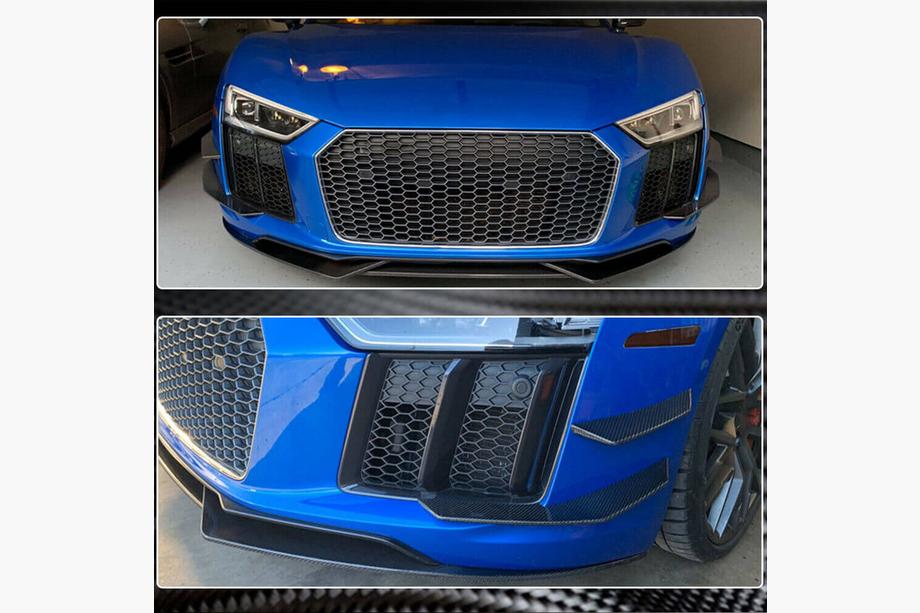 Audi R8 2015- Frontstoßstangenaufsätze V3 (2015-2020, Carbon) Foto 4