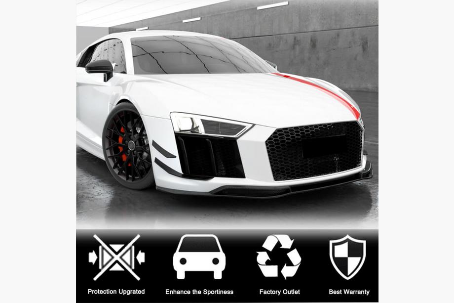 Audi R8 2015- Frontlippe Lip V3 für Frontstoßstange (2015-2020, Carbon) Foto 3