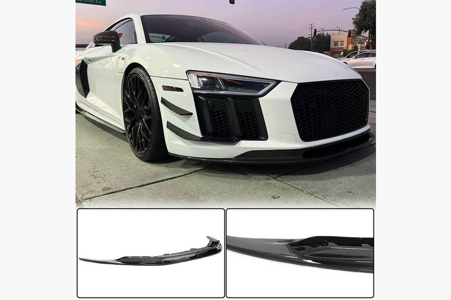 Audi R8 2015- Frontlippe Lip V2 für Frontstoßstange (2015-2020, Carbon) Image