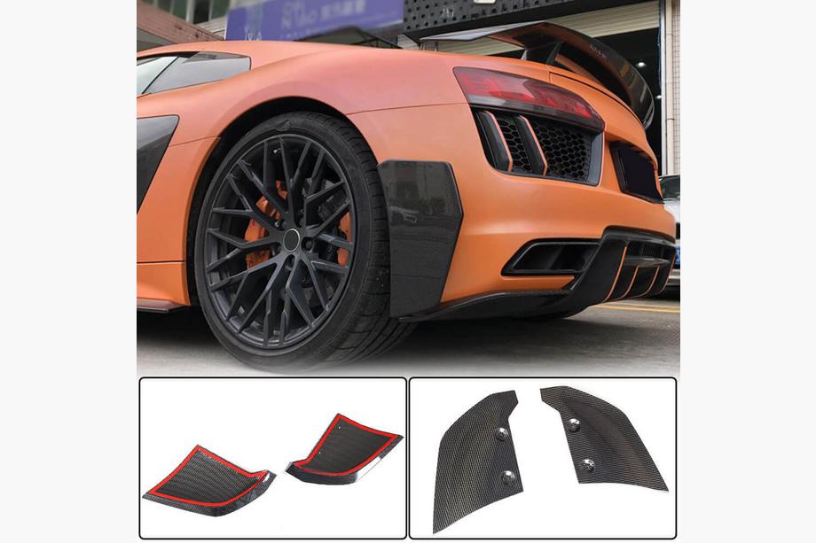 Audi R8 2015- Heckstoßstangen-Splitter V2 (2015-2020, Carbon) Foto 1