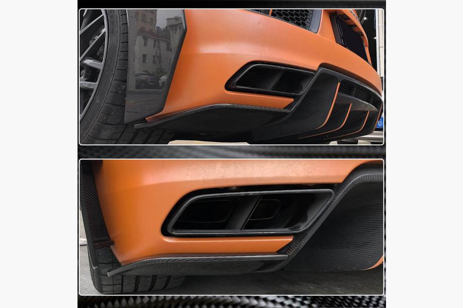 Audi R8 2015- Heckstoßstangen-Splitter V2 (2015-2020, Carbon) Foto 4