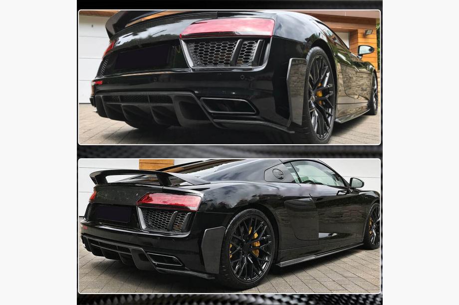 Audi R8 2015- Heckstoßstangen-Splitter V2 (2015-2020, Carbon) Foto 5