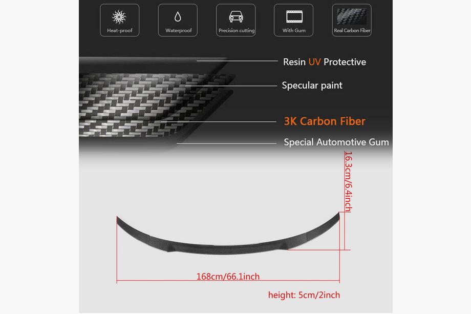 Audi R8 2006-2015 Heckspoiler V2 (Carbon) Foto 7