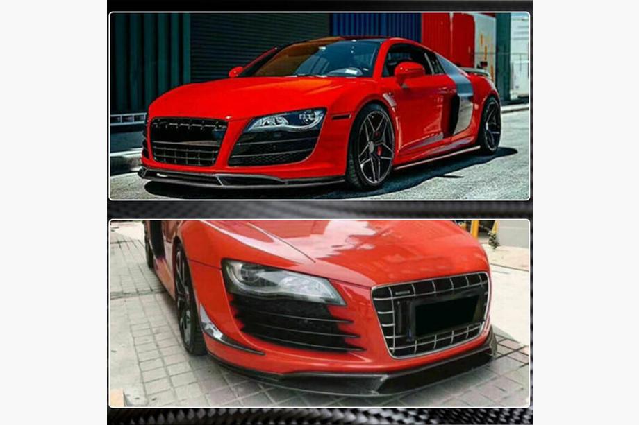 Audi R8 2006-2015 Frontlippe Stoßstange (Carbon) V2 Foto 3