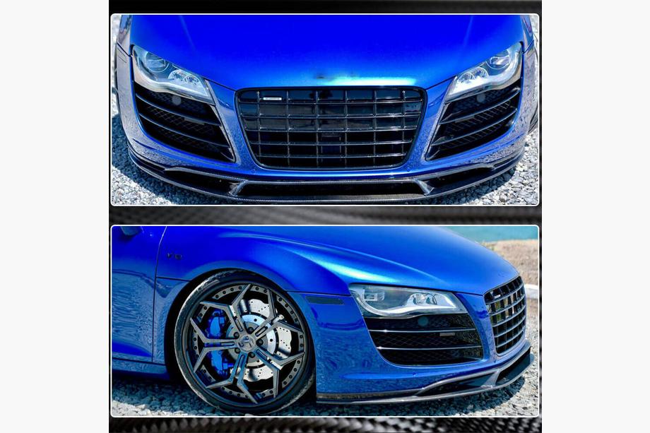 Audi R8 2006-2015 Frontlippe Stoßstange (Carbon) V2 Foto 4