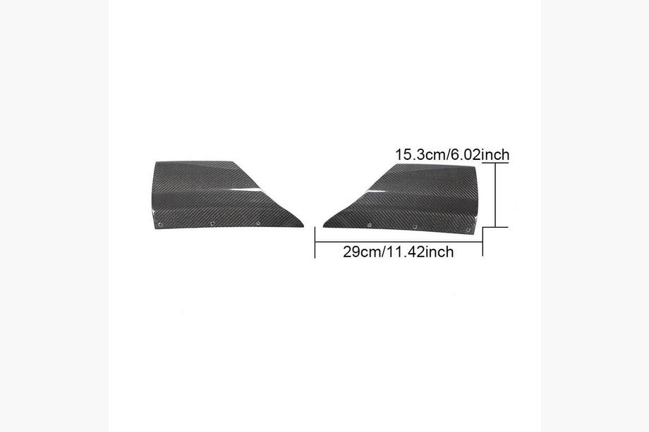 Audi A3 2012-2020 Heckstoßstangen-Flaps (für RS3 Sedan 2017-2019, Carbon) Foto 6