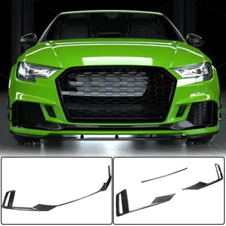 Frontstoßstangen-Lippe V1 (für RS3 Sedan 2017-2020, Carbon) Foto 1