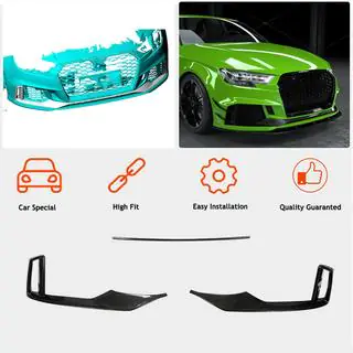Frontstoßstangen-Lippe V1 (für RS3 Sedan 2017-2020, Carbon) Foto 2