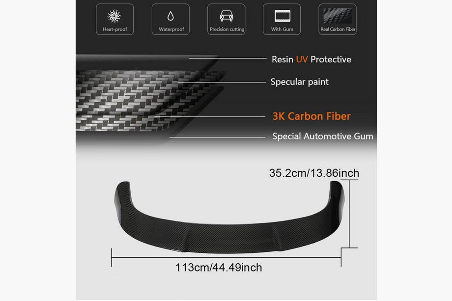 Audi A4 B9 2015-2024 Heckspoiler (für RS4 Avant 2020+, Carbon) Foto 4