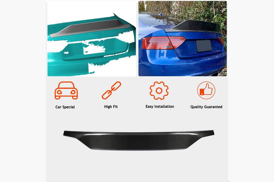 Audi A5 2007-2015 Heckspoiler V3 (für Coupe, Carbon) Foto 2